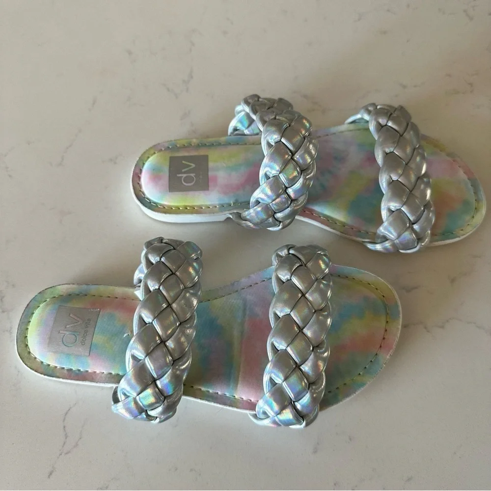 DV BY DOLCE VITA Girl's Careena Braided Flat Sandals Size: 2